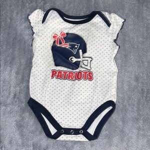 NFL Patriots Onsie with Bow on Helmet 🎀